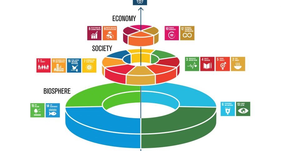 The wedding cake model of sdgs.