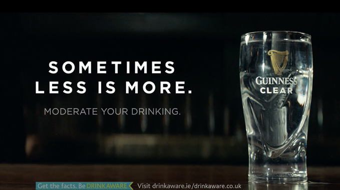 Examples of CSR in Alcohol industry. Responsible Drinking in Guinness Advertisement