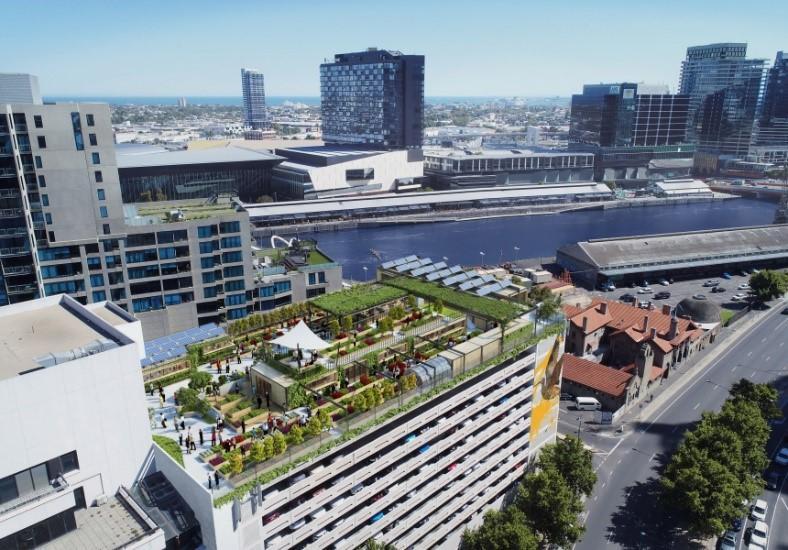 Green roofs help to make a sustainable city.