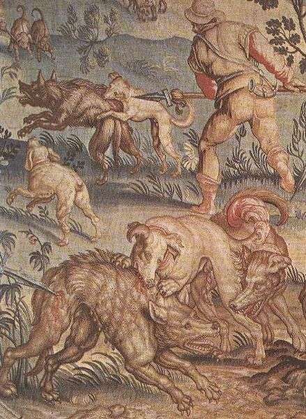 In reintroducing wolves, we must consider history: here we have a rich tapestry depicting a Florentine wolf hunt.