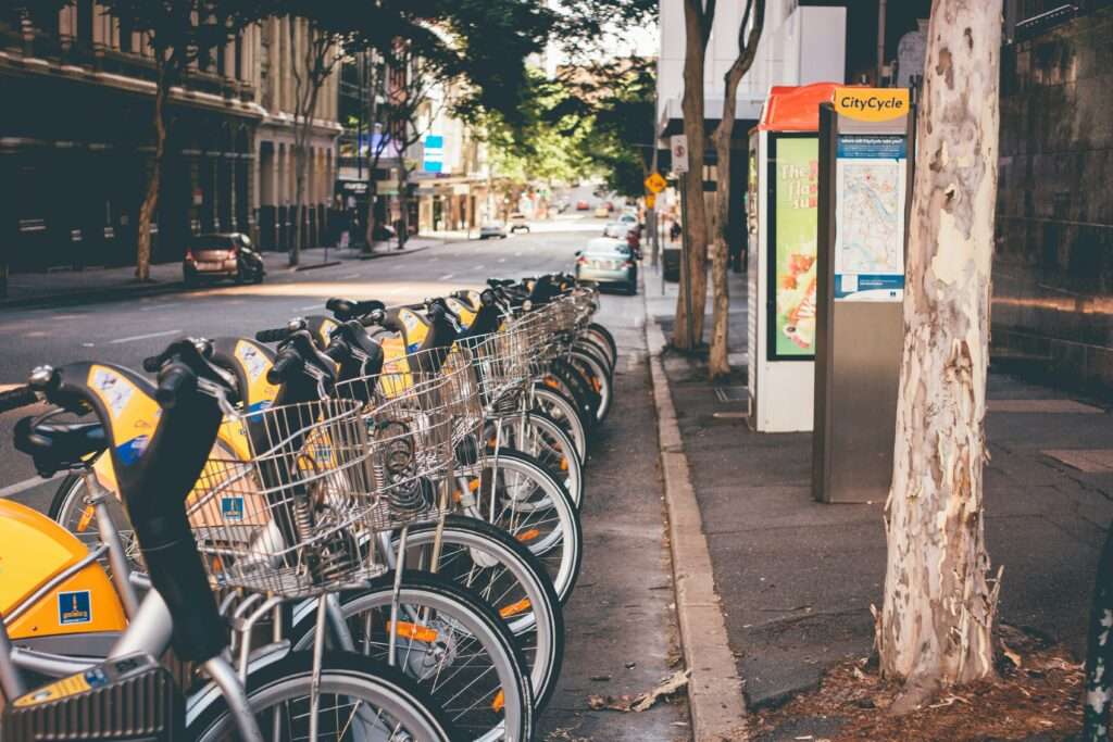 A sustainable lifestyle includes eco-friendly transportation