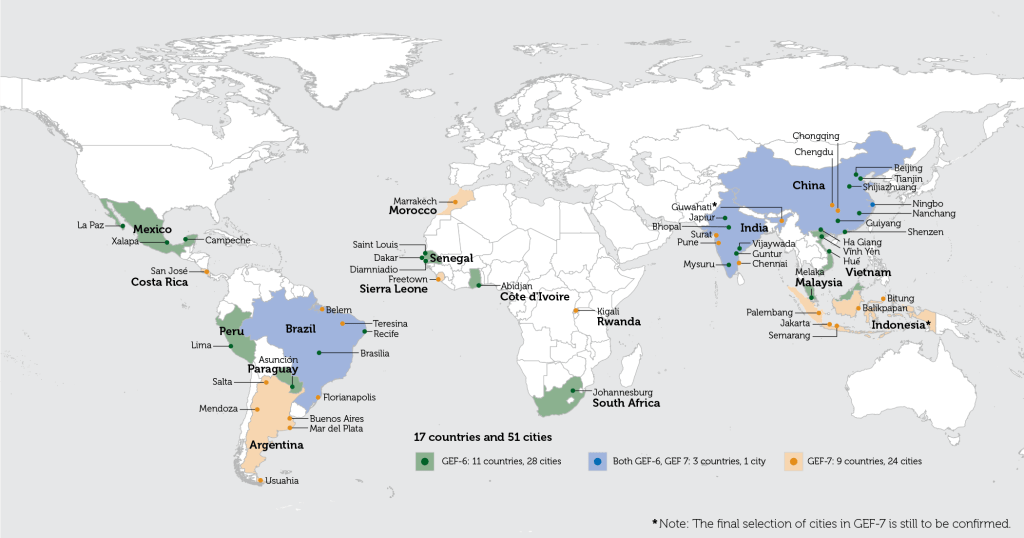 The GEF program aims to help cities be more sustainable. There are many methods for a more sustainable city.