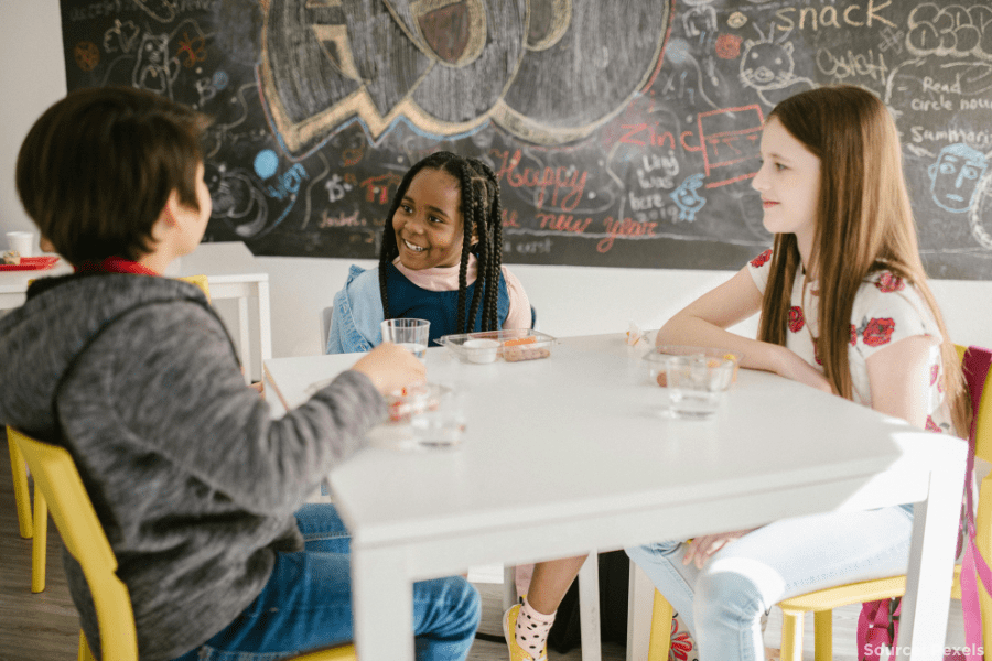 children in a classroom
